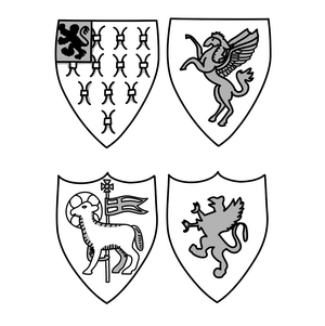 Four Inns of Court shields